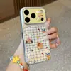 Funda de Teléfono con Soporte de Alienígena con Sombrero para iPhone 16 Pro Max Apple 17 Funda de Teléfono Estuche de Transformación Instantánea Galvanizado