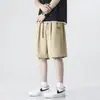Shorts de Basquete de Seda Gelada de Verão para Homens, Shorts Esportivos Respiráveis de Secagem Rápida, Shorts Casuais Soltos de Cinco Pontos para Homens