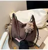 Bolso Cruzado Casual de Gran Capacidad Escarchado con Diseño de Nicho, Cadena al Hombro para Mujer, Bolso Tote para el Trabajo, Nuevo Otoño e Invierno 2025