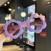 Gafas de Sol para Niñas con Lazo de Pétalos Dulces, Gafas de Sol para Viajes al Aire Libre con Protección UV, Gafas de Sol para Niños Listas para Usar