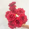 Flor Artificial de Rosa de Diamante de Cabeza Múltiple para Decoración de Bodas y Arreglos de Fotografía