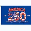 Bandera de Fondo para Cumpleaños del 250 Aniversario Americano Transfronteriza Bandera de Jardín 1776-2026 Bandera Decorativa del Día de la Independencia