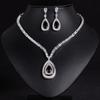 Collar de Gota de Agua de Zircón para Mujer, Verano Lujo Ligero Diseño Nicho Geométrico Cadena Clavícula, Recomendado por Bloggers Nuevo Trendy Dropshipping