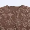 Para Comercio Exterior Transfronterizo Europeo y Americano Ropa de Mujer Aliexpress Más Vendido Moda Otoño Chaqueta Acolchada Bordada Recubierta de Manga Larga