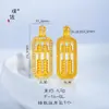 Colar de Contas de Ouro com Pingente de Contas de Transferência e Design de Girassol com Ábaco Cravejado de Diamantes, Mesmo Estilo do Colar de Ábaco Dourado Areia da Loja de Ouro Puzuo