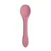 Conjunto de Tigela, Colher e Garfo de Silicone para Bebê, Louça para Alimentação de Bebês, Conjunto de Colheres de Silicone Complementares para Crianças