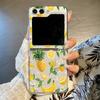 Funda para teléfono Samsung Zflip6 Pomelo Transfronteriza Zflip5 Floral Pantalla Plegable Zflip4 Sandía Protección Anticaídas