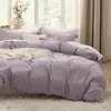 Juego de Funda Nórdica de Tres Piezas Transfronterizo en Color Café con Impresión Digital, Ropa de Cama y Textiles para el Hogar de Comercio Exterior de Amazon