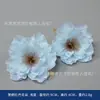 Flor artificial azul flor de seda adereços para atividades de salão material de flor de casamento parede de fundo parede de flores flor de grampo de cabelo de festa cocar de flor