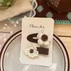 Estilo Coreano Novo Outono e Inverno Laço Crianças Grampo de Cabelo Tecido Menina Doce Ins Franja Lateral Presilha BB Acessórios de Cabelo