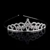 Tiara de Metal com Strass Japonesa e Coreana Coroa de Princesa para Performance de Dança Infantil Aniversário Acessório de Cabeça Infantil para Menina
