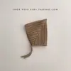 Ins Coreano Bebê Chapéu Outono e Inverno Quente À Prova de Vento Proteção Auricular Chapéu de Malha para Meninos e Meninas Recém-nascido Lace-up Cap