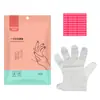 Luva Plástica Transparente Descartável para Máscara de Mãos Fresh-Keeping, Luvas de Plástico Pe, Luvas Hidratantes para Cuidado das Mãos DIY, Capa para Máscara de Mãos, 100 Peças