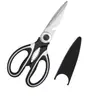 Tijeras de Cocina Multifuncionales Acero Inoxidable Estilo Japonés Tijeras para Huesos de Pollo Tijeras de Panda Blanco y Negro para Cortar Carne en Casa Herramientas de Cocina