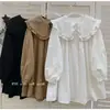 Roupas femininas plus size nova camisa para garotas cheinhas camisa de manga comprida camisa solta que cobre a barriga roupas de maternidade camisa de primavera e outono