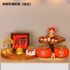 Decorações de Caqui para Chá de Casa Nova, Montagem para Cerimônia de Mudança para Casa Nova, Presentes Criativos, Deus da Riqueza