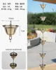 Cadena de Lluvia para Villa Estilo Japonés Cadena de Drenaje para Aleros Cadena de Lluvia para Bajante de Patio de Templo Estilo Chino Guía de Agua de Lluvia Campana de Lluvia Cadena Guía de Agua para Canalón