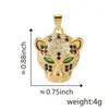 Fornecimento transfronteiriço moda zircônia cravejada pingente único Coringa personalidade feminina pingente único requintado joias de animais vendas diretas