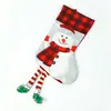Nuevo Calcetín de Navidad Estampado Calcetines de Regalo Colgante de Árbol de Navidad Bolsa de Regalo Decoración Navideña para el Hogar Bolsa de Dulces