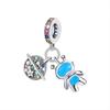 2025 Panjia Dora Nuevo Transfronterizo Más Vendido Colgante de Aleación Molinillo de Viento con Cuentas Corazón de Espada Accesorios DIY Joyería