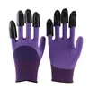 Guantes de jardinería transfronterizos para cultivar verduras, guantes protectores para trabajos agrícolas, plantas en maceta, cavar tierra, resistentes al desgaste, con garras, guantes de protección laboral