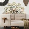 MS4166 Adesivos de Parede Flor de Mandala Grande Sala de Estar Quarto Adesivos de Parede Autoadesivos Atacado Adesivos de Parede Decorativos