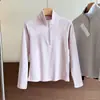 Suéter Polar Elástico para Mujer con Media Cremallera 26 Nuevo Estilo Top Cálido Capa Base K479693/487596