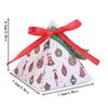 Caja de regalo navideña, caja triangular, caja de papel para dulces, caja de azúcar triangular con cara grande de Papá Noel, caja de regalo de comercio exterior, venta al por mayor