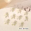 Accesorios de Arte para Uñas con Incrustaciones de Diamantes de Aleación, Estilo Océano de Verano, Estrella de Mar Azul y Blanca, Diamante Incrustado, Lujo Ligero, Metal Tridimensional, Decoración de Diamantes para Uñas