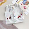 Nuevo Estilo Otoño Chaleco para Niños Chaleco sin Mangas para Niños y Niñas Cachorro Lindo Ropa Exterior Casual Chaleco de Moda 8070