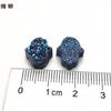 Suministro Directo de Aliexpress Resina Palma Fondo Plano Mineral de Superficie Cristal Racimo Pulsera Aretes Accesorios de Joyería DIY Colgante