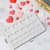 2026 Día de San Valentín Qixi decoración de pastel estilo ins negro y rosa topper pareja confesión corazón tarjeta de amor inserto