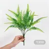 Accesorios de Pared de Plantas de Plástico, Flores de Hierba Persa, Flores Artificiales, Hierba Decorativa de Primavera, Atrezzo de Fotografía de Eucalipto