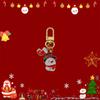 Llavero de Navidad Exquisito Llavero Colgante de Árbol de Navidad Dibujo Animado Decoración Colgante para Bolsa Hebilla de Puerta Papá Noel Pequeño Regalo