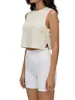 Novo Estilo Colete de Yoga Sem Mangas para Mulheres, Curto, Soltinho, Cobertura Esportiva, Leve, Respirável, Roupa Casual para Yoga