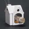 Casa Pequena de Cerâmica Decoração de Jardim ao Ar Livre Ninho de Hamster Enfeites Madeira Sagrada Peruana Bandeja Suporte para Queimar Sálvia