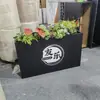 Soporte para Flores de Exterior, Valla de Hierro para Macetero, Macetero de Acero Inoxidable para Exterior, Maceta, Jardín de Flores Cuadrado del Departamento de Ventas