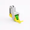 Novo calcador de Teflon plástico para máquina de costura de ponto reto, unilateral, com prensa, para zíper superior unilateral, lado esquerdo e direito, acessórios de costura