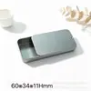 Caixa de ferro de folha de flandres personalizada caixa de ferro push-pull perfume sólido caixa de ferro para embalagem de fio dental caixa de ferro com tampa deslizante