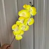 Série Amarela Suave Flores Artificiais para Casamento, Flores de Seda de Alta Qualidade para Arranjos de Corredor de Casamento, Decorações de Mesa e Arte Floral Atacado