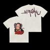 Scott Travis Scott nome conjunto hambúrguer batatas fritas rap hip hop estilo hip hop europeu e americano marca de moda T-shirt