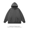Sudadera con capucha lisa de color liso, holgada, talla M-XL, exportación transfronteriza para hombre (Sin Polar)