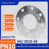 Flange de Aço Inoxidável 304 Pn10 Flange Forjada Placa de Flange Soldagem Flange Não Padrão Dn25Dn50Dn80 Resistente à Alta Pressão