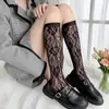 Calcetines de Estilo Ballet Huecos con Volantes para Primavera y Verano Jk Transpirables Frescos de Media Pantorrilla Calcetines de Encaje para Pantorrilla Mary Jane para Mujer
