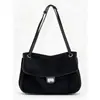 Bolsos de nicho coreanos, bolsos tote de mujer de gran capacidad, bolsos de hombro de moda y casual para el día a día, bolsos simples de cuero genuino para el antebrazo