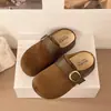 Pantuflas de mula de otoño con plataforma interior, estilo babucha cerrada, mocasines slip-on para mujer de suela suave, 2026 a la moda y hermosos