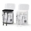 Hisopos de algodón desechables de doble punta con palillos de madera, puntas finas y puntiagudas para limpieza de oídos y uso en maquillaje, hisopos de algodón sanitarios de doble propósito, hisopos de algodón para limpieza de oídos del hogar