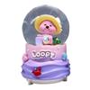 Departamento de corazón rosa de niña, linda mascota, mapache rosa, castor, bola de cristal, adornos luminosos giratorios, adornos al por mayor