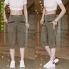 Pantalones Cortos de Verano Delgados para Hombre Moda Popular Multibolsillos Holgados Versátiles 7/8 Business Casual para Hombre