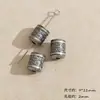 Prata Três Cores Oca Dupla Felicidade Alienígena Fio de Contas Pequeno para Vaso String Colar DIY Feito à Mão Contas Espaçadoras Acessório de Joia Materiais